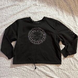 Women's Black Crewneck